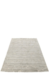 Rug Steenpatroon Polyester Grijs Blauw