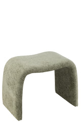 N-vormige kruk, textiel, mintgroen