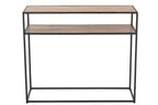 Console Zigzag Hout/Metaal Natuur/Zwart