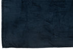 J-LINE DEKENTJE KNUFFEL POLYESTER DONKERBLAUW