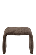 Kruk N-vorm textiel donkerbruin