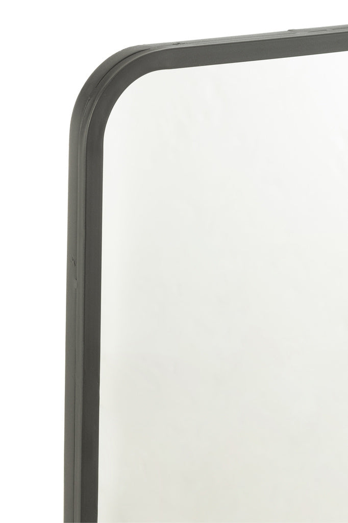 J-LINE SPIEGEL RECHTHOEKIG – MAT ZWART 120×40 CM