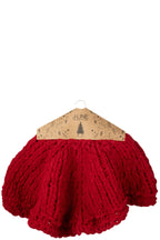 J-LINE KERSTBOOMROK GEBREID POLYESTER KERST ROOD