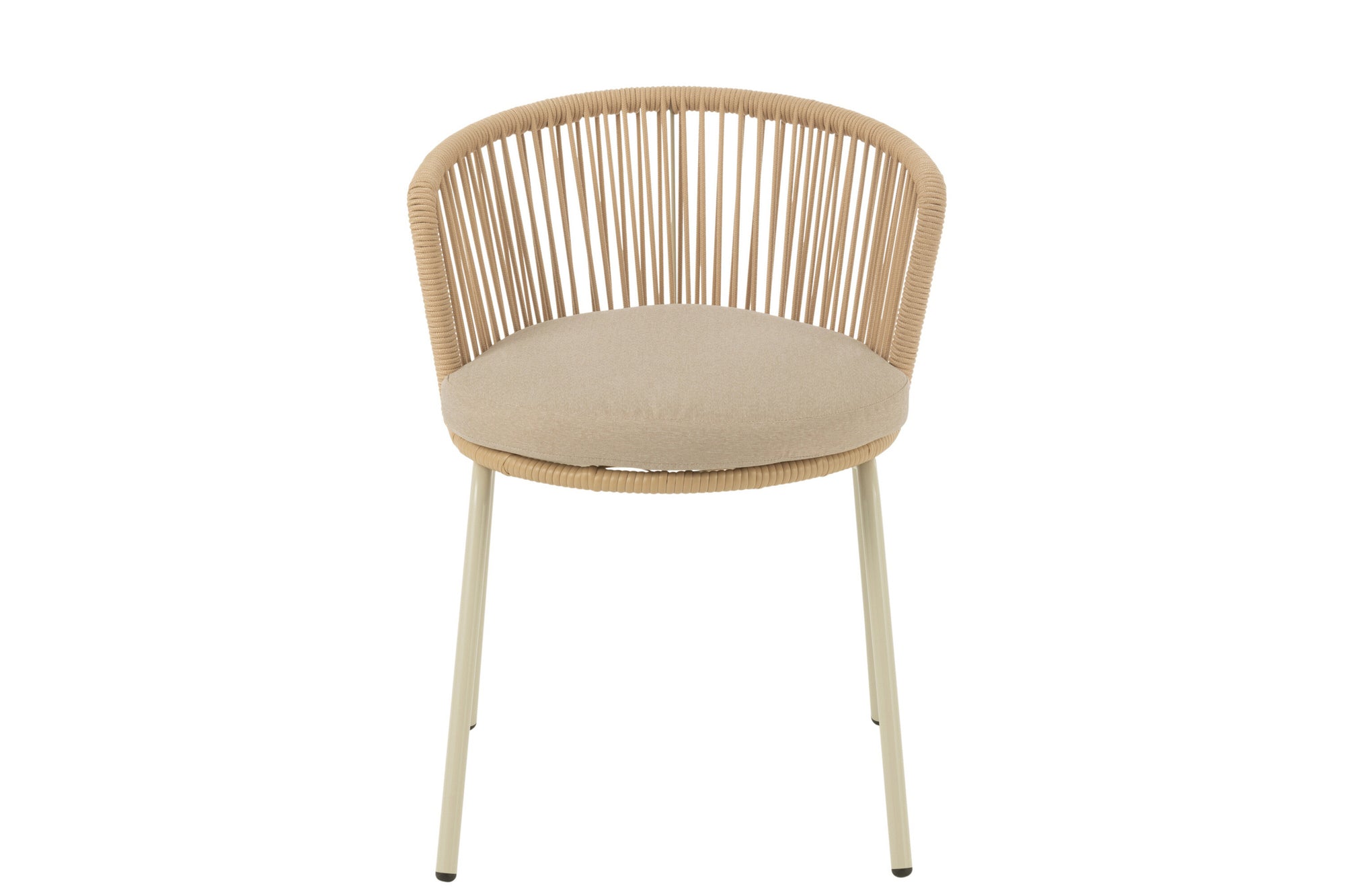 Stoel Toa Staal/Koord Beige