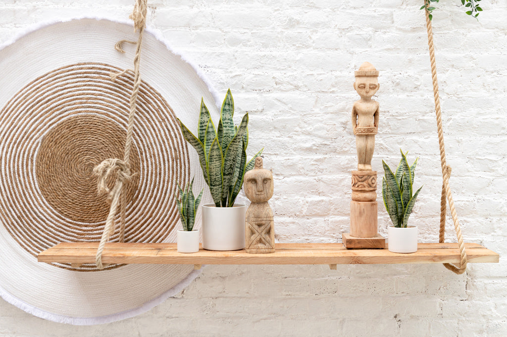 J-LINE PLANT SANSEVIERIA IN POT PVC GROEN LARGE