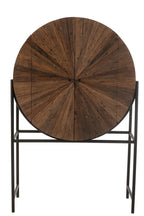 J-LINE BARKAST SHANIL GERECYCLEERD HOUT/MDF BRUIN/ZWART