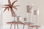J-LINE VAZE DELPH – GLAS TRANSPARANT/BEIGE GROOT
