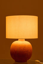 Tafellamp Bol Keramiek Terracotta