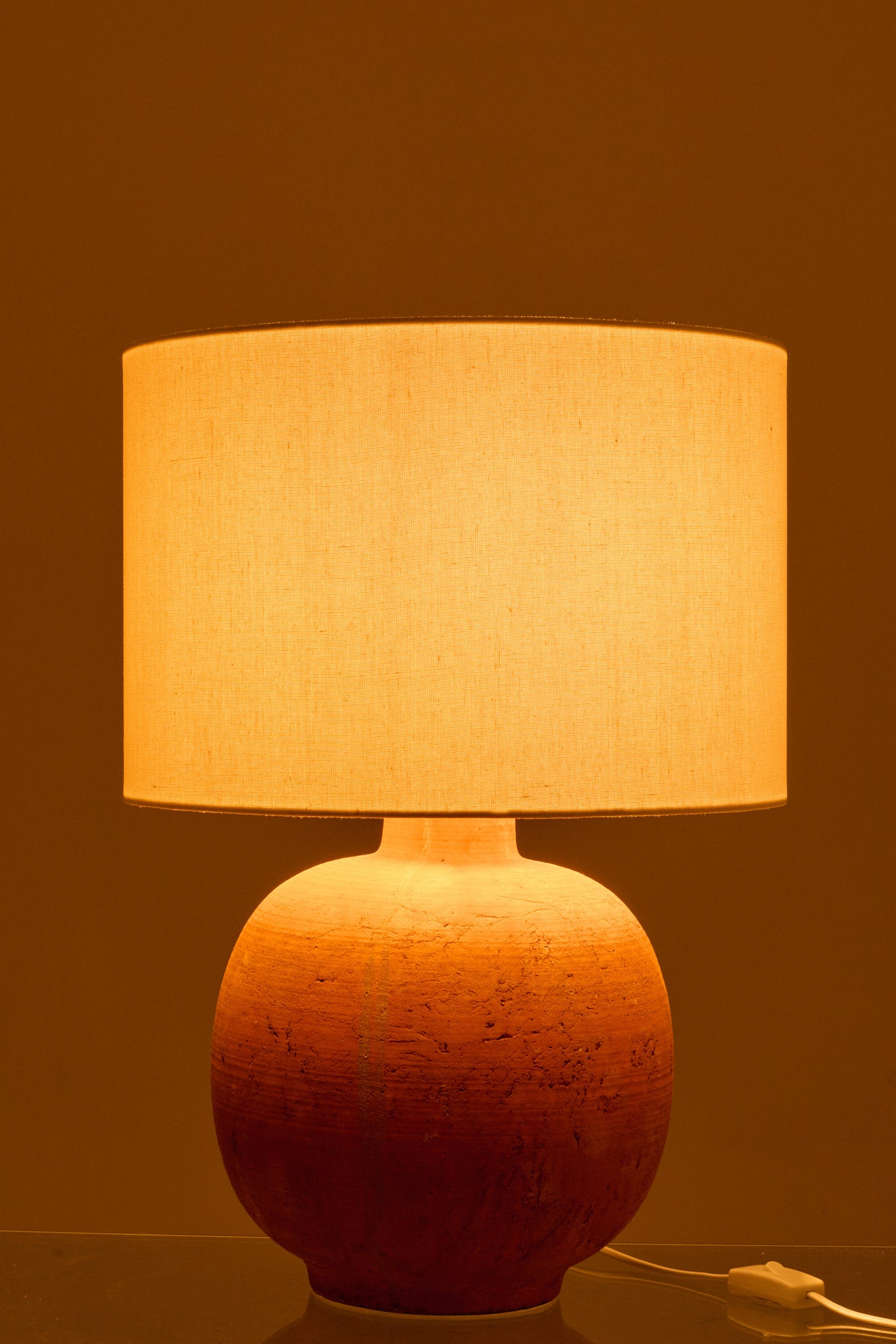Tafellamp Bol Keramiek Terracotta
