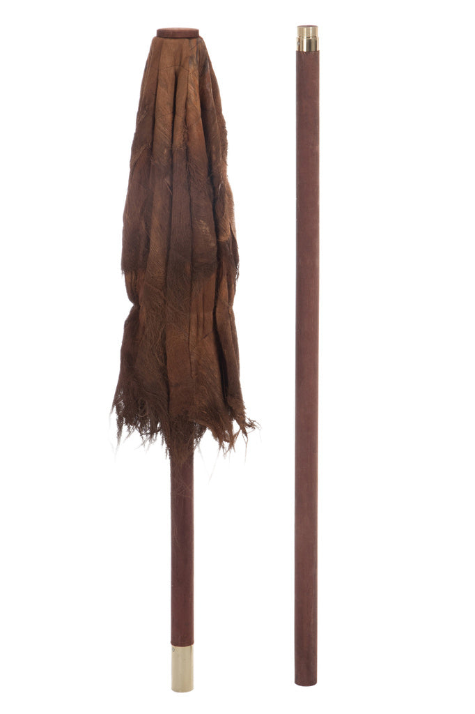 J-LINE PARASOL COCOLEAF BRUIN KLEIN