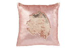 Kussen Omkeerbare Pailletten Roze/Champagne