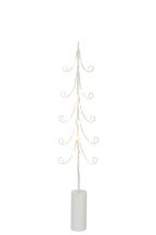 J-LINE BOOM LED CILINDER VOET IJZER WIT GROOT