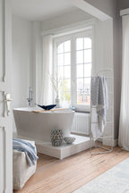 J-LINE VAAS ANEMONE HOOG KERAMIEK BLAUW