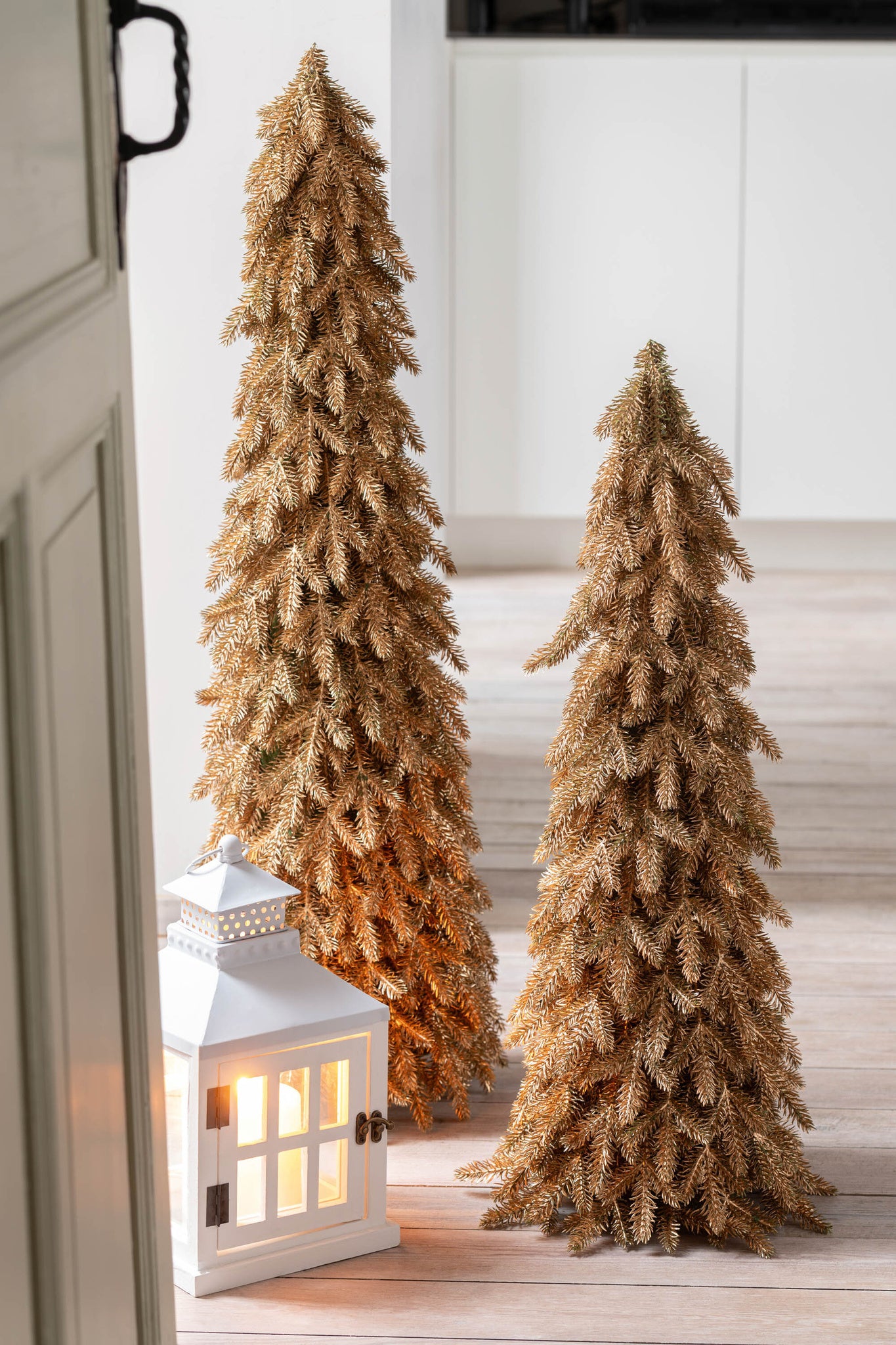 J-LINE KERSTBOOM KUNSTSTOF GOUDKLEURIG GROOT