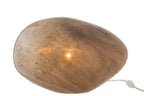 Dany ovale glazen lamp bruin