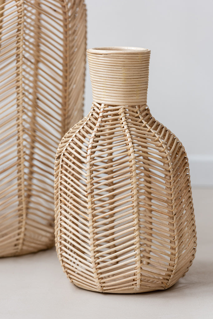 J-LINE MAND FLES RAFFIA NATUREL