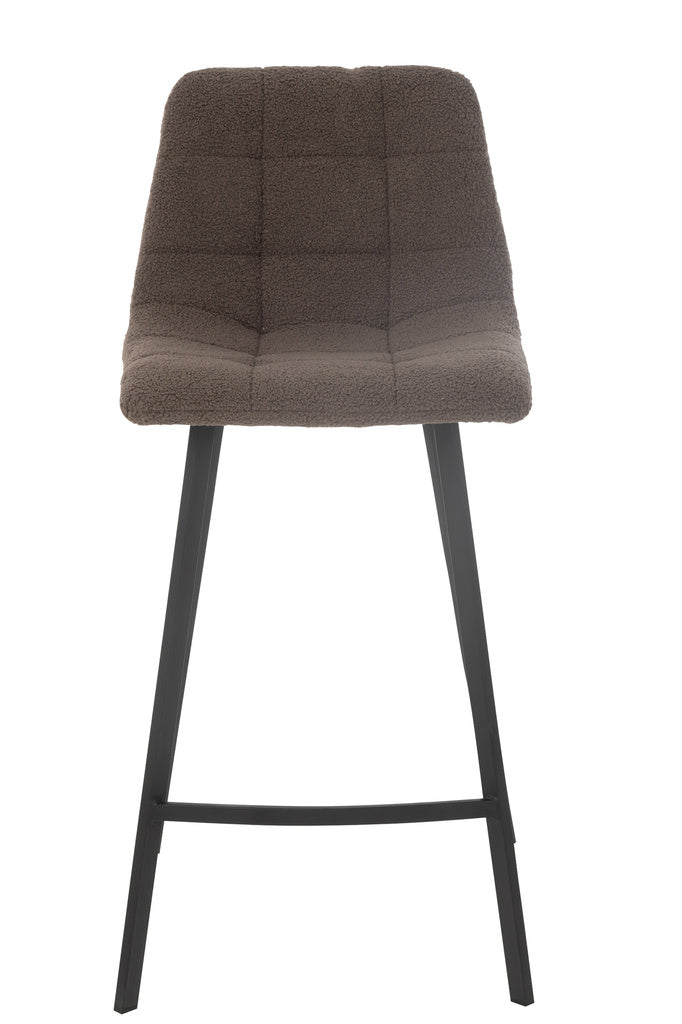 J-Line Bar Chair Kent Metal/Polyester Brown