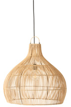 Peervormige rotan lampenkap naturel