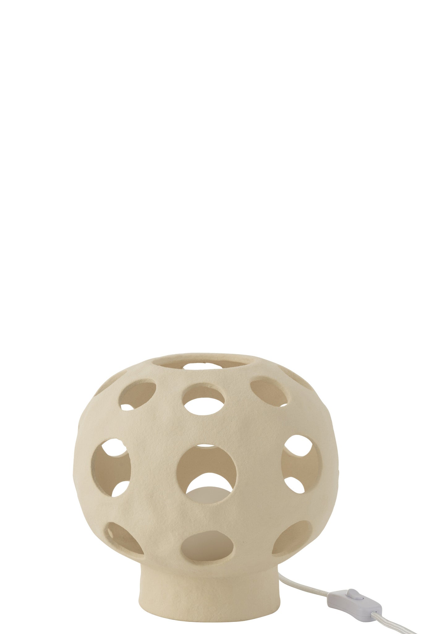 Tafellamp bol steengoed beige