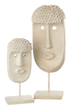 Gezichtsstandaard Etnische Steen/Hars Beige Groot
