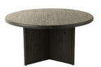 J-LINE RONDE TAFEL TEAKHOUT ZWART