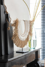 J-Line Ketting met Standaard Dora Schelpen/Zeegras Wit Klein