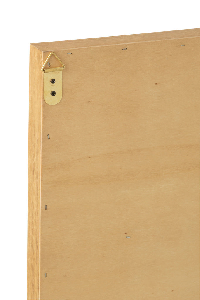 J-LINE WANDDECORATIE ZEEPAARDJE HOUT NATUUR