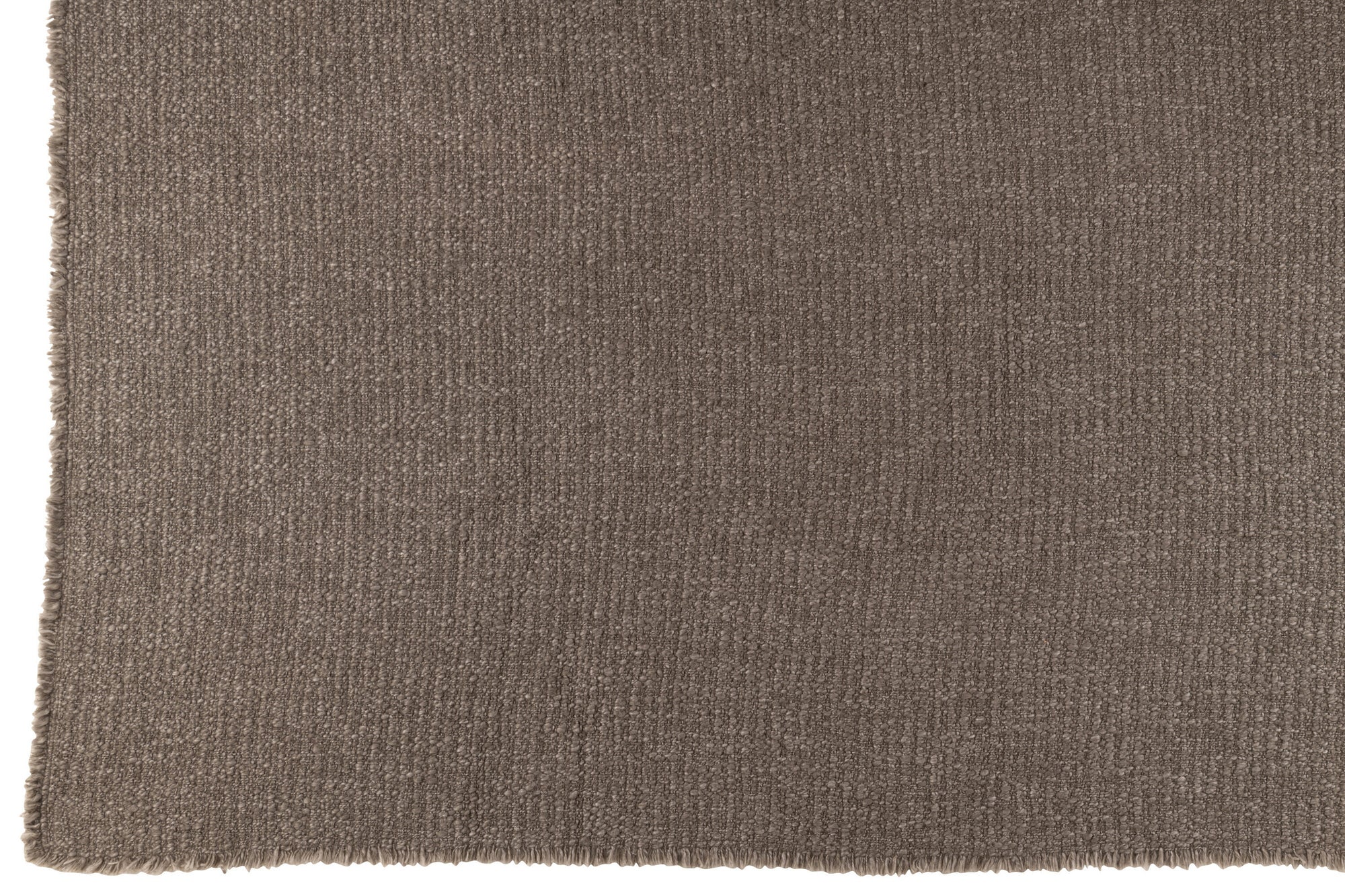 J-LINE PLAID MET RAFELIGE RANDEN KATOEN/POLYESTER TAUPE