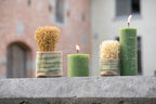 J-LINE BUITENKAARS PILLAR PARAFINE GROEN GROOT – 45 UUR