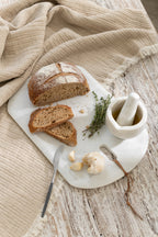 J-LINE PLANK RECHTHOEKIG MARMER WIT KLEIN