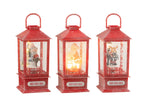 J-LINE SNEEUWBOL LANTAARN LED KERST HARS – ASSORTIMENT VAN 3