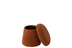Paddenstoelkruk MDF terracotta klein