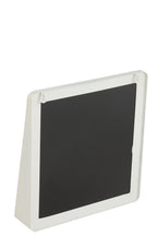 J-LINE WANDSPIEGEL VIERKANT METAAL/GLAS WIT