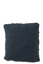 Kussen Macramé Vierkant Katoen Blauw
