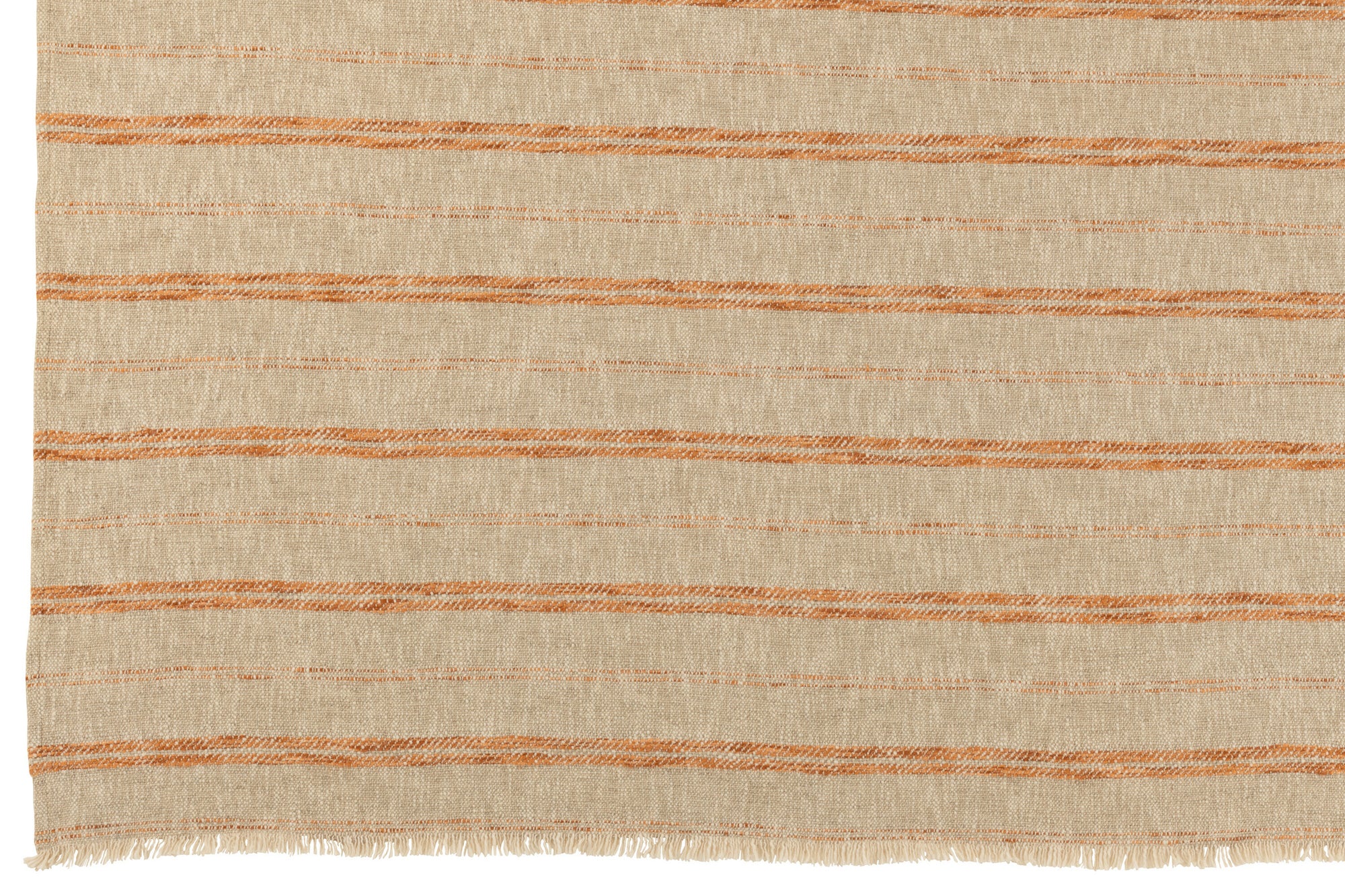 J-LINE GERUITE STREPEN LINNEN/KATOEN BEIGE/ROEST