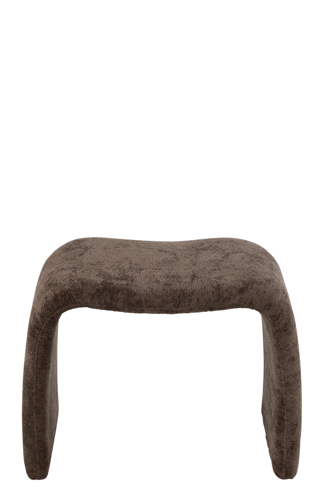Kruk N-vorm textiel donkerbruin