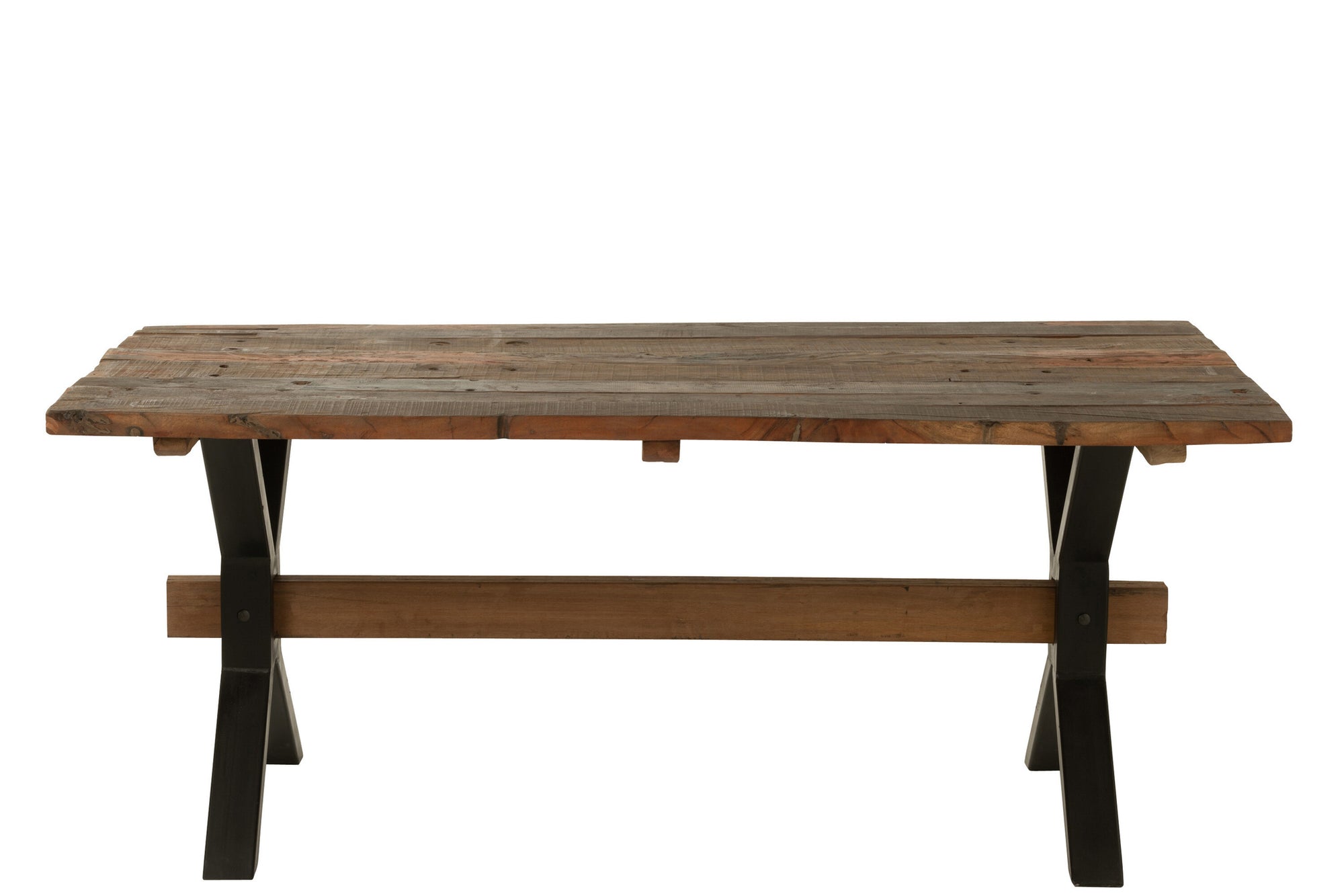 Vintage houten tafel, bruin