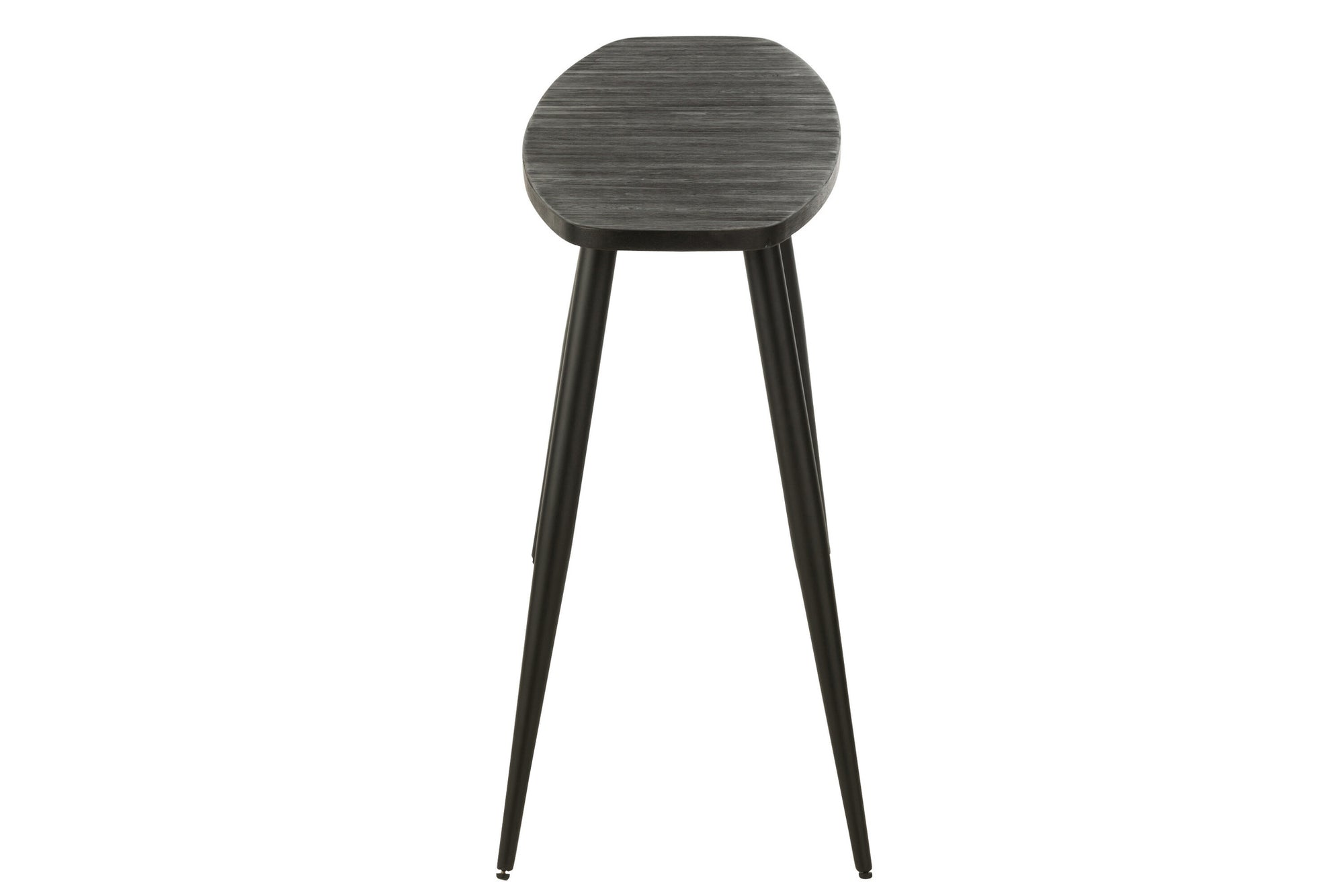 Console Ovaal Recycle Teak Zwart