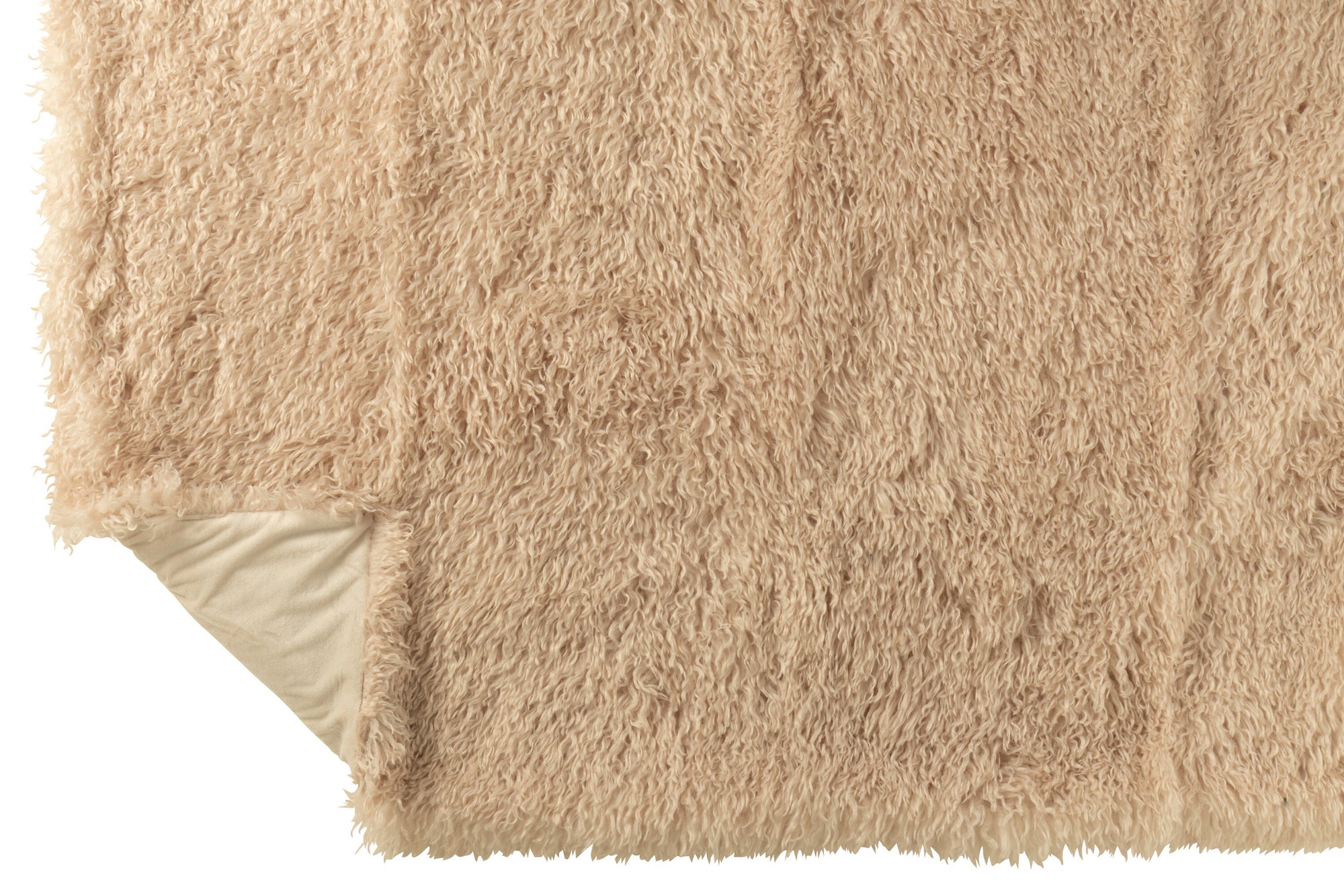 J-LINE DEKEN MOUTIE POLYESTER BEIGE