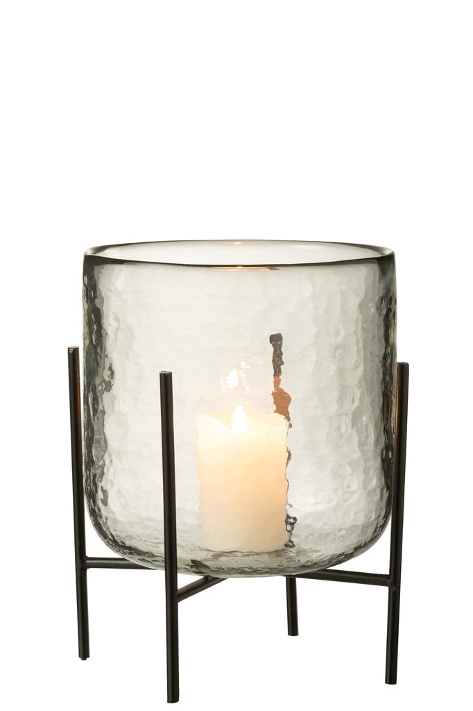 J-LINE HURRICANE OP STANDAARD – GLAS/ZIJDELINGSE STANDAARD TRANSPARANT GROOT