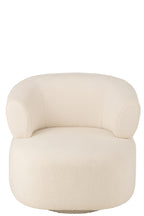 Loungestoel Universe, schuim/stof, wit