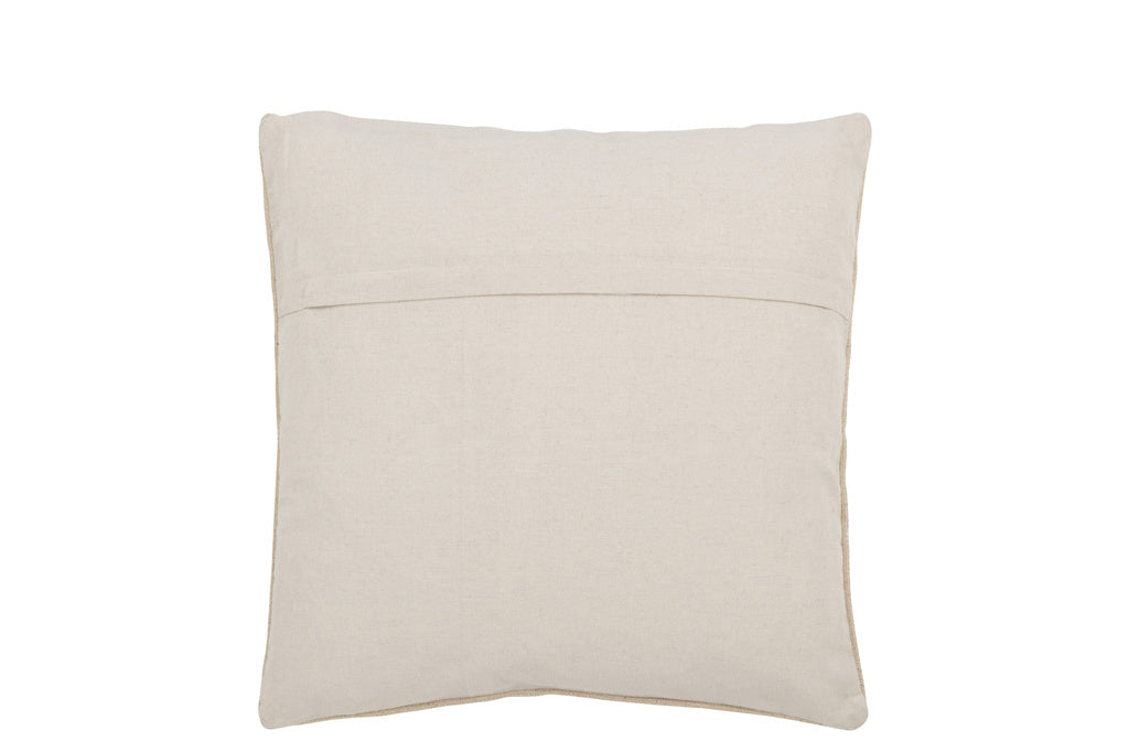 J-LINE KUSSEN DIAMANTEN + PIJLEN – KATOEN/POLYESTER – CREME/ROZE – 45 CM
