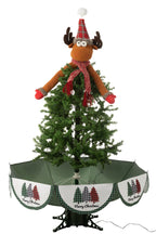 J-LINE BOOM LED SNEEUWENDE HERTEN IJZER KERST ROOD/GROEN