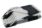 J-LINE PLAID TILES POLYESTER ZWART/WIT