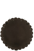 J-LINE SPIEGEL BALLS – HOUT ZWART 80×80 CM