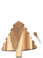J-LINE KAASPLANK + KAASMES KERSTBOOM KRIJTBORD NATUURLIJK