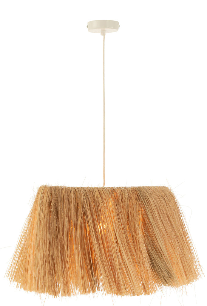 J-LINE HANGLAMP BAHAMAS METAAL/ZEEGRAS NATUREL