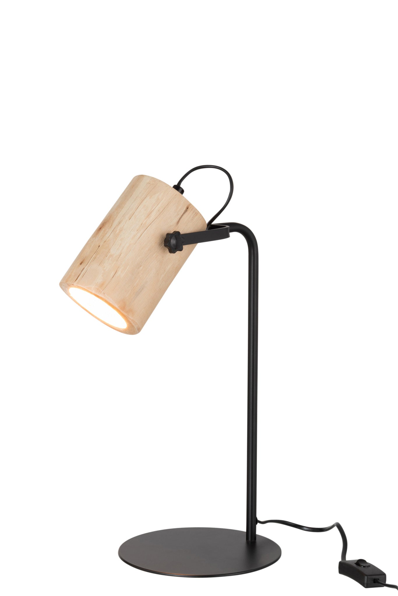 Bureaulamp Silas Berangan hout naturel
