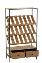Bar Kast Wijnfineer Natuur/Zwart Medium