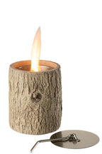 Vuurkorf Ronde Koffer Cement Bruin